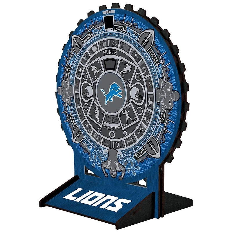 Detroit Lions Aztec Circle Desk Calendar