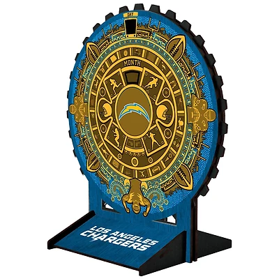 Los Angeles Chargers Aztec Circle Desk Calendar