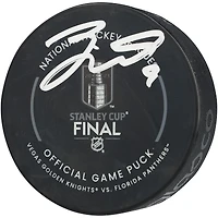 Fanatics Authentic Jack Eichel Vegas Golden Knights vs. Florida Panthers Autographed 2023 Stanley Cup Final Matchup Official Game Puck