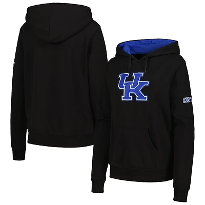Women's Colosseum  Black Kentucky Wildcats Big Logo Pullover Hoodie