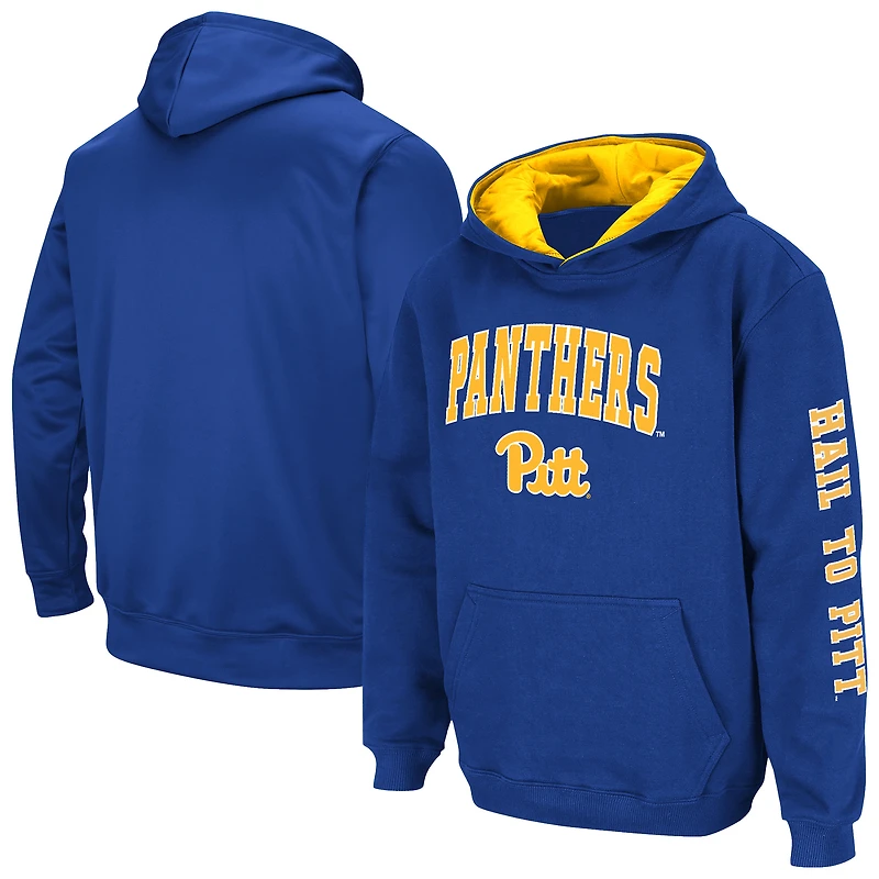 Youth Colosseum  Royal Pitt Panthers 2-Hit Pullover Hoodie
