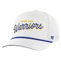 Men's '47 White Golden State Warriors Fairway Hitch brrr Adjustable Hat