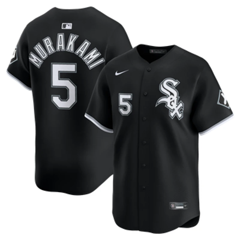 Men's Nike Munetaka Murakami Black Chicago White Sox Alternate Limited Jersey