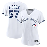 Women's Nike Shane Bieber White Toronto Blue Jays Home Replica Jersey