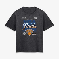 Women's Fanatics Charcoal New York Knicks 2026 NBA Eastern Conference Champions Locker Room T-Shirt