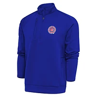 Men's Antigua  Royal South Bend Cubs Generation Quarter-Zip Pullover Top
