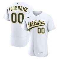 Men's Nike White Athletics Home Authentic Custom Jersey