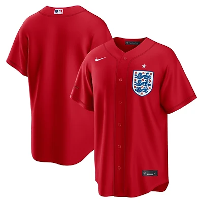 Men's Nike Red England National Team x MLB Stadium Replica Jersey