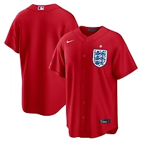 Men's Nike Red England National Team x MLB Stadium Replica Jersey