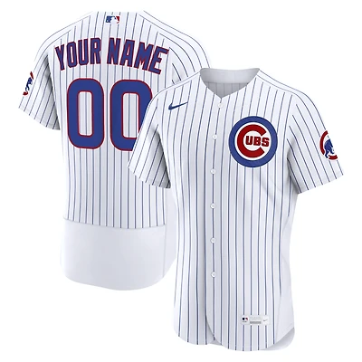 Men's Nike White Chicago Cubs Home Authentic Custom Jersey