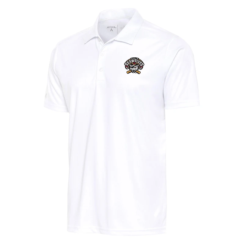 Men's Antigua  White Erie SeaWolves Tribute Polo