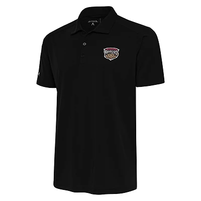 Men's Antigua Black Wisconsin Timber Rattlers Tribute Polo