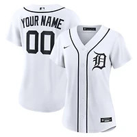 Women's Nike White Detroit Tigers Home Replica Custom Jersey