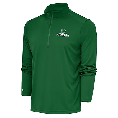 Men's Antigua  Hunter Green Augusta GreenJackets Tribute Quarter-Zip Pullover Top