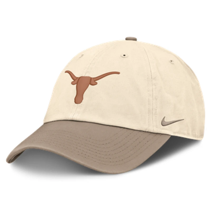 Men's Nike Natural/Khaki Texas Longhorns Two-Tone Club Adjustable Hat