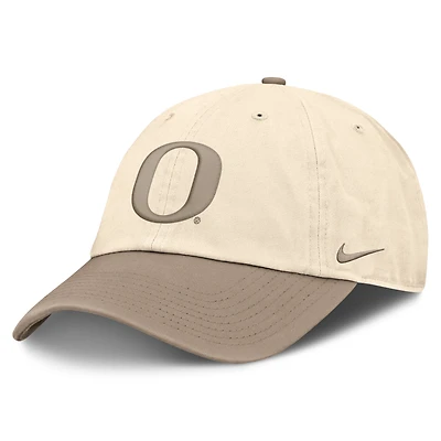 Men's Nike Natural/Khaki Oregon Ducks Two-Tone Club Adjustable Hat
