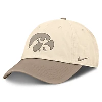 Men's Nike Natural/Khaki Iowa Hawkeyes Two-Tone Club Adjustable Hat