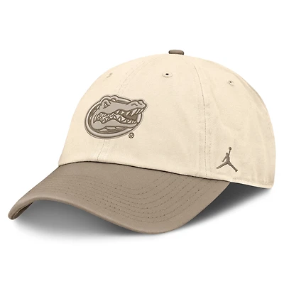 Men's Jordan Brand Natural/Khaki Florida Gators Two-Tone Club Adjustable Hat