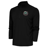 Men's Antigua  Black Great Lakes Loons Tribute Quarter-Zip Pullover Top
