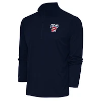 Men's Antigua  Navy Portland Sea Dogs Tribute Quarter-Zip Pullover Top
