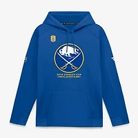 Men's Fanatics Royal Buffalo Sabres 2026 Stanley Cup Playoffs Authentic Pro Rink Fly Fleece Hoodie