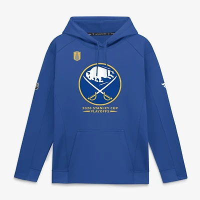 Men's Fanatics Royal Buffalo Sabres 2026 Stanley Cup Playoffs Authentic Pro Rink Fly Fleece Hoodie