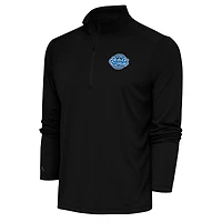 Men's Antigua  Black St. Paul Saints Tribute Quarter-Zip Pullover Top
