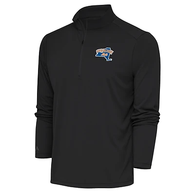 Men's Antigua  Charcoal Syracuse Mets Tribute Quarter-Zip Pullover Top