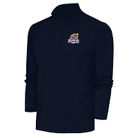 Men's Antigua  Navy Toledo Mud Hens Tribute Quarter-Zip Pullover Top