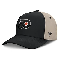 Men's Fanatics Black/Tan Philadelphia Flyers 2026 Stanley Cup Playoffs Locker Room Adjustable Hat