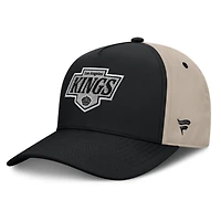 Men's Fanatics Black/Tan Los Angeles Kings 2026 Stanley Cup Playoffs Locker Room Adjustable Hat