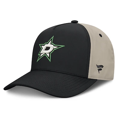 Men's Fanatics Black/Tan Dallas Stars 2026 Stanley Cup Playoffs Locker Room Adjustable Hat