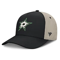 Men's Fanatics Black/Tan Dallas Stars 2026 Stanley Cup Playoffs Locker Room Adjustable Hat