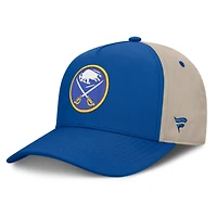 Men's Fanatics Royal/Tan Buffalo Sabres 2026 Stanley Cup Playoffs Locker Room Adjustable Hat