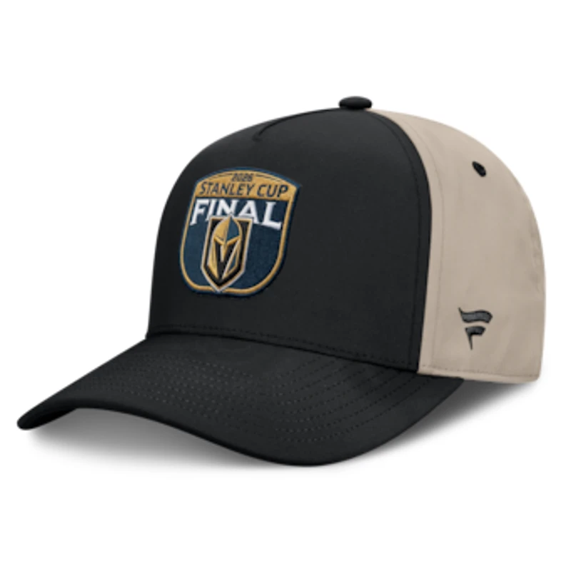 Men's Fanatics Light Beige/Black Vegas Golden Knights 2026 Stanley Cup Final Locker Room Adjustable Hat
