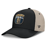Men's Fanatics  Light Beige/Black Vegas Golden Knights 2026 Stanley Cup Final Locker Room Adjustable Hat
