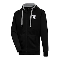 Men's Antigua  Black Winston-Salem Dash Victory Full-Zip Hoodie