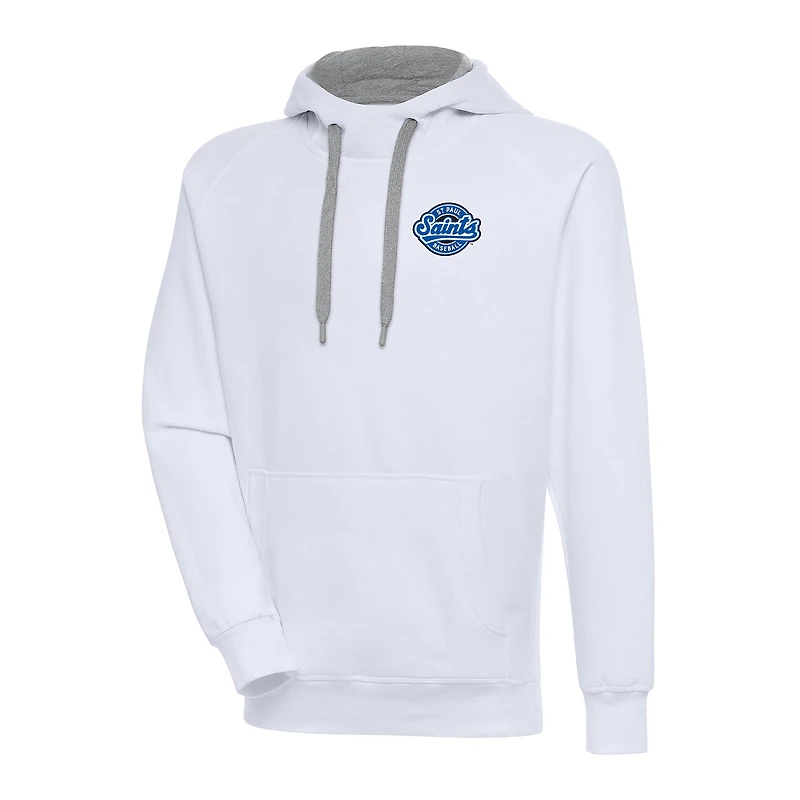 Men's Antigua  White St. Paul Saints Victory Pullover Hoodie