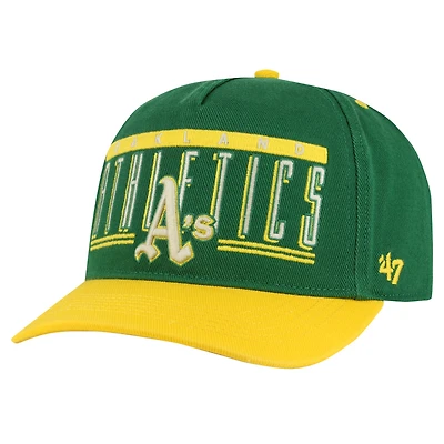 Men's '47 Kelly Green Athletics  Double Headed Baseline Hitch Adjustable Hat