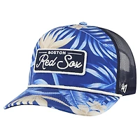 Men's '47 Navy Boston Red Sox Tropicalia Trucker Hitch Adjustable Hat