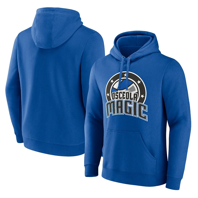 Men's  Royal Osceola Magic Primary Logo Pullover Hoodie