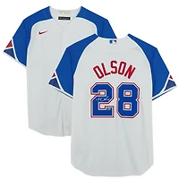 Matt Olson Atlanta Braves Autographed White Nike City Connect Replica Jersey