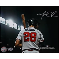 Matt Olson Atlanta Braves Autographed 8" x 10" Gray Jersey with Bat Photograph
