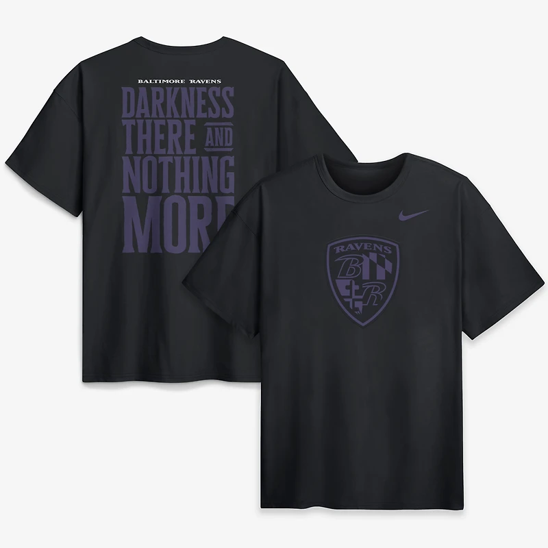 Men's Nike Black Baltimore Ravens Backfield Disruptor Max 90 T-Shirt