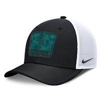 Men's Nike Black/White Seattle Mariners Camo Rise Trucker Dri-FIT Adjustable Hat