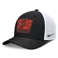 Men's Nike Black/White San Francisco Giants Camo Rise Trucker Dri-FIT Adjustable Hat
