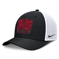 Men's Nike Black/White Boston Red Sox Camo Rise Trucker Dri-FIT Adjustable Hat