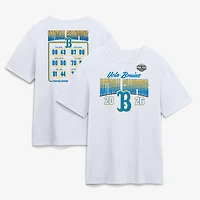 Unisex Fanatics White UCLA Bruins 2026 NCAA Women's Basketball National Champions Schedule T-Shirt