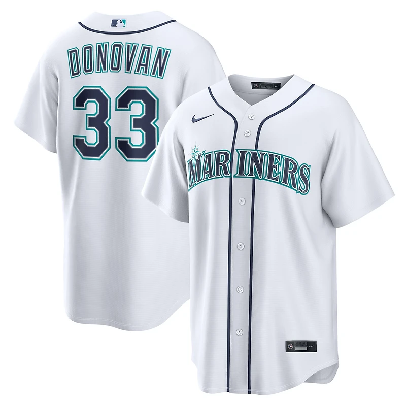 Men's Nike Brendan Donovan White Seattle Mariners Home Replica Jersey