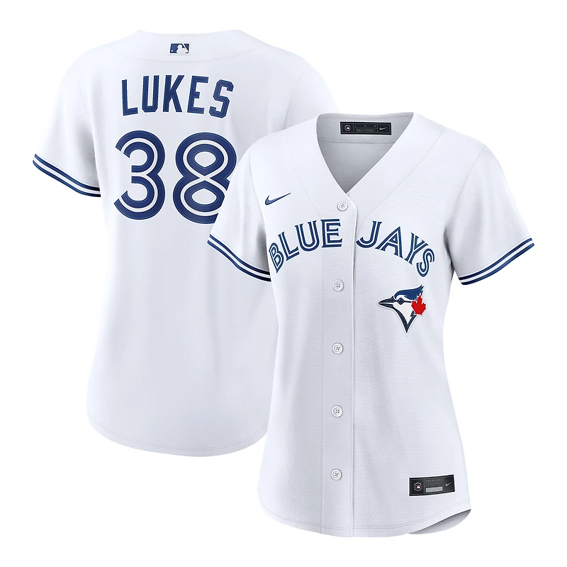 Women's Nike Nathan Lukes White Toronto Blue Jays Home Replica Jersey